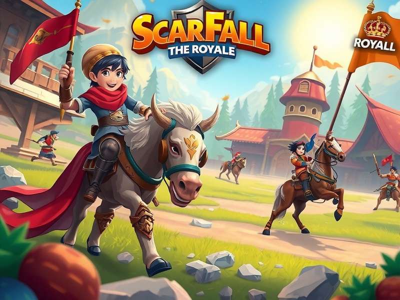 ScarFall The Royale Combat गेमप्ले स्क्रीनशॉट भारतीय मैप के साथ