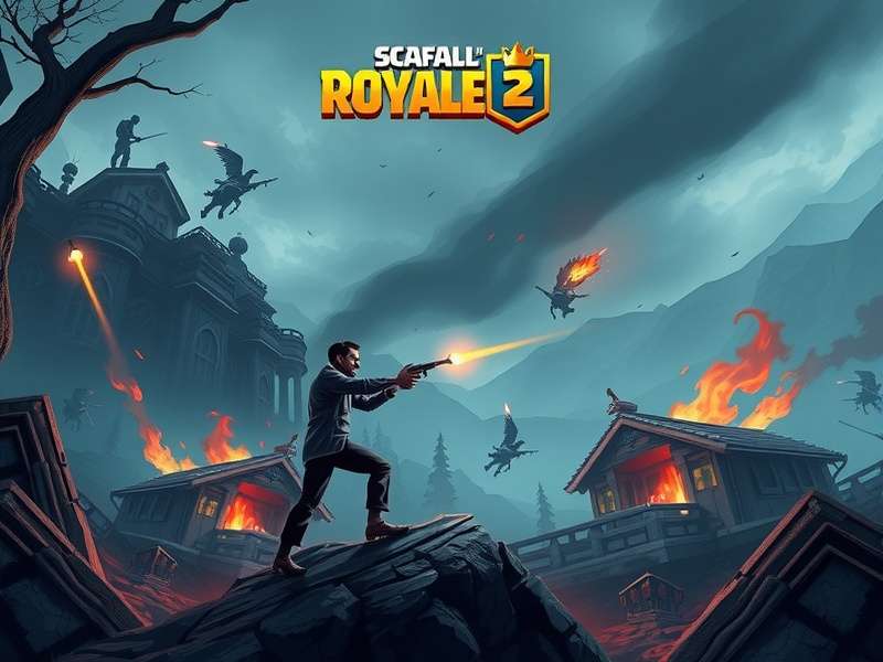 ScarFall The Royale Combat गेमप्ले स्क्रीनशॉट