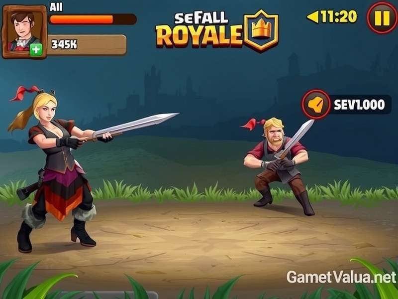 ScarFall The Royale Combat गेमप्ले स्क्रीनशॉट