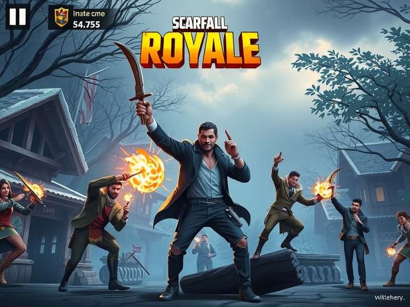 ScarFall The Royale Combat ऑफलाइन और ऑनलाइन मोड
