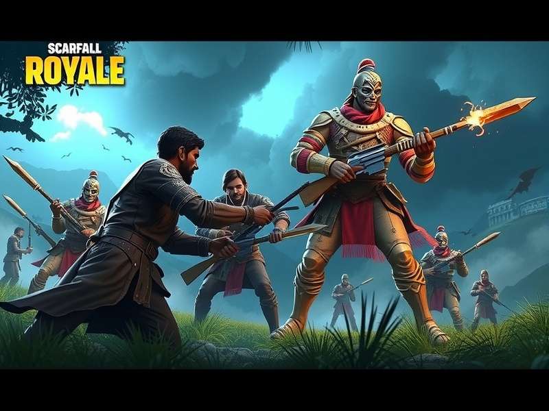 ScarFall The Royale Combat 2022 गेमप्ले स्क्रीनशॉट