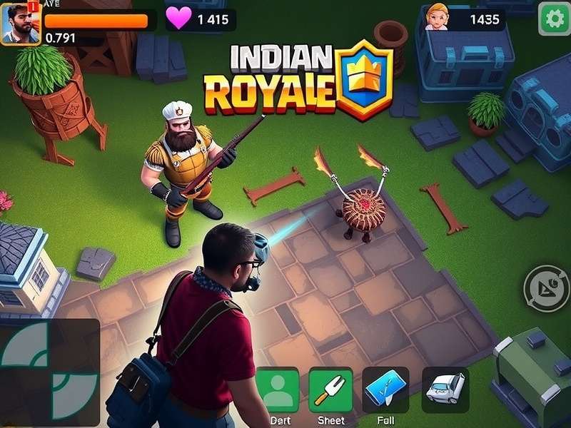 ScarFall The Royale Combat गेमप्ले स्क्रीनशॉट