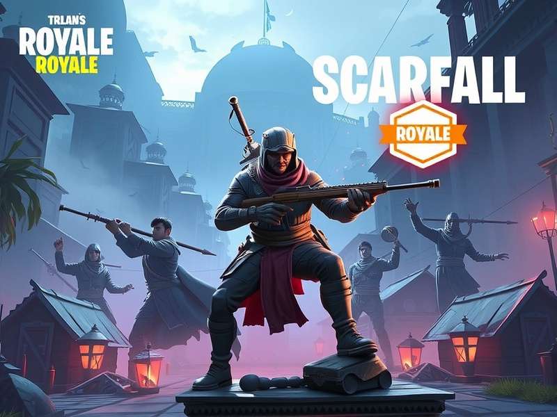 ScarFall The Royale Combat 2024 गेमप्ले स्क्रीनशॉट