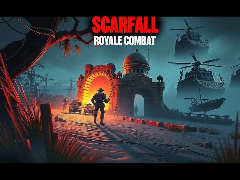 ScarFall The Royale Combat गेमप्ले स्क्रीनशॉट