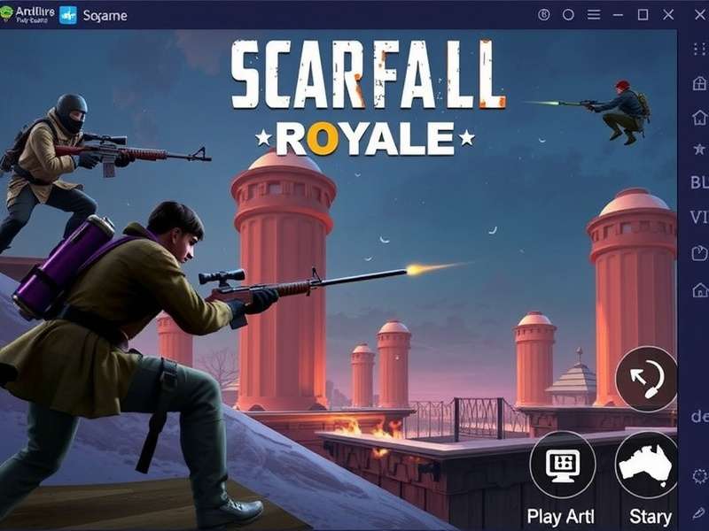 ScarFall The Royale Combat गेमप्ले स्क्रीनशॉट
