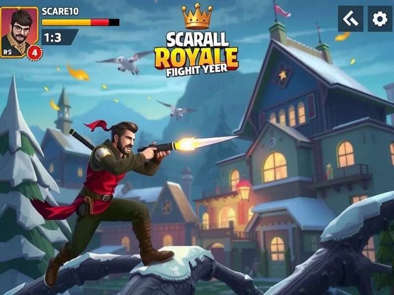 ScarFall The Royale Combat गेमप्ले स्क्रीनशॉट