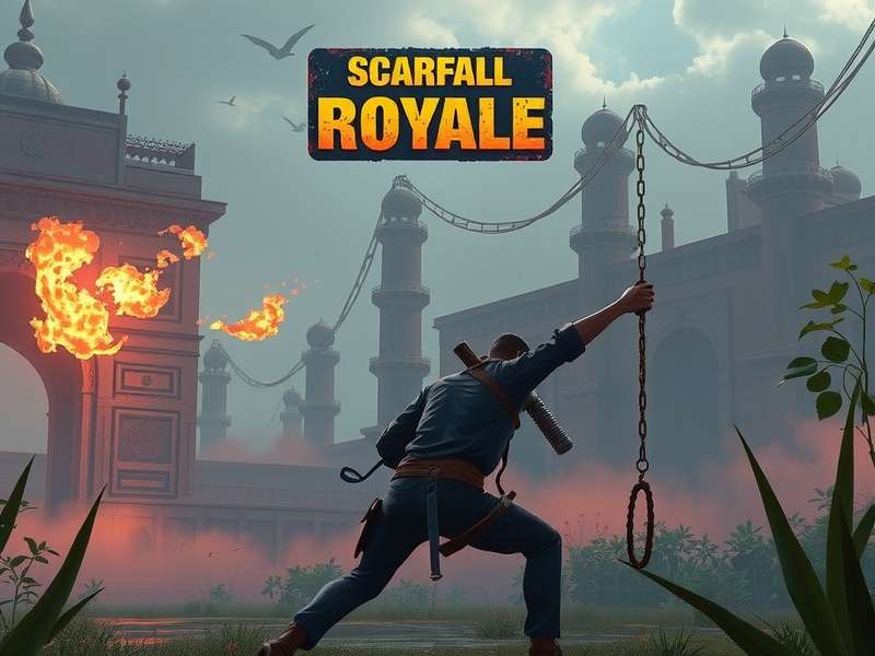 ScarFall The Royale Combat गेमप्ले स्क्रीनशॉट