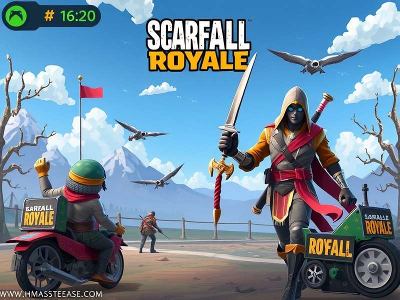 ScarFall The Royale Combat गेमप्ले स्क्रीनशॉट