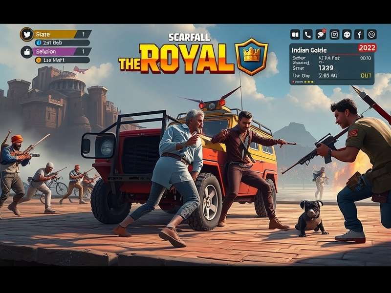 ScarFall The Royale Combat 2022 गेमप्ले स्क्रीनशॉट