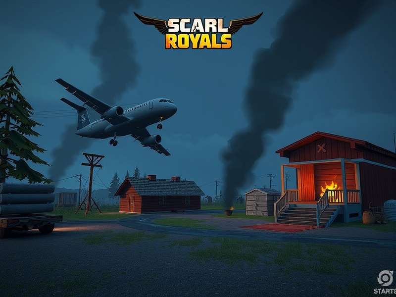 Scarfall The Royale Combat Mod Menu इंटरफ़ेस दिखाता हुआ स्क्रीनशॉट