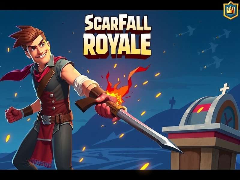 ScarFall The Royale Combat गेमप्ले स्क्रीनशॉट