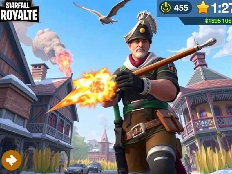 ScarFall The Royale Combat गेमप्ले स्क्रीनशॉट