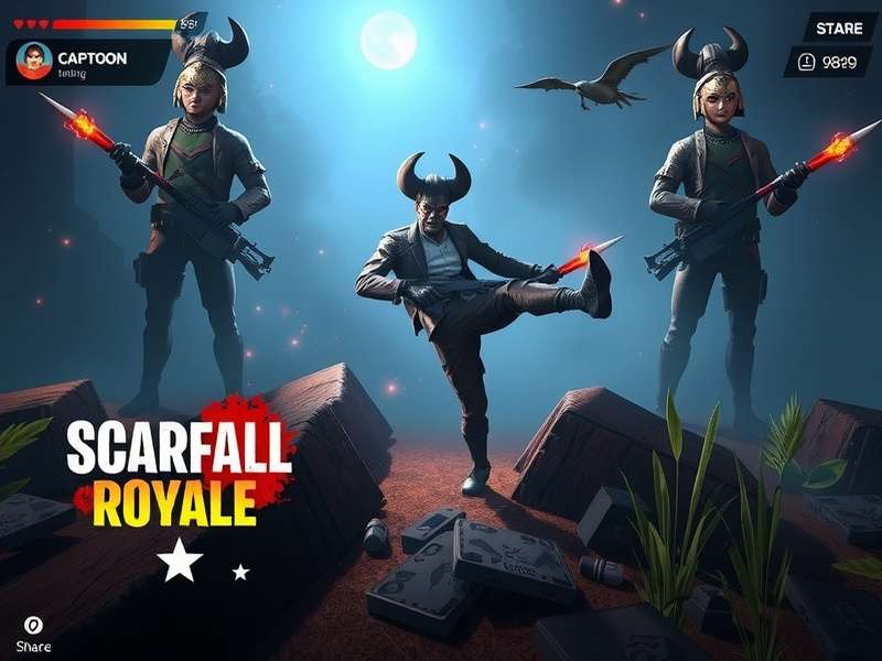 Scarfall The Royale Combat Offline Gameplay Screenshot