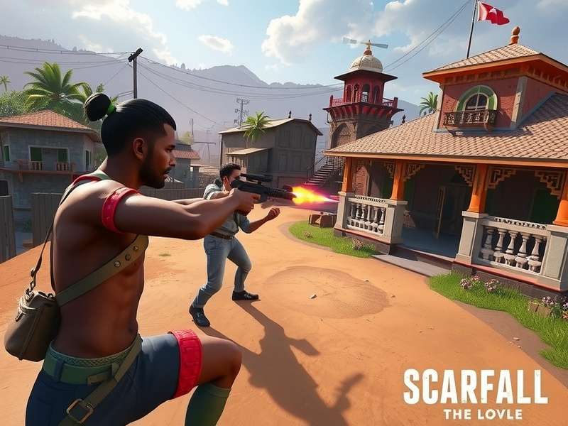 Scarfall The Royale Combat Gameplay Screenshot