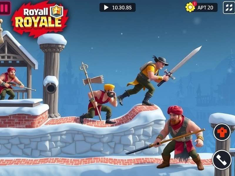 Scarfall The Royale Combat गेमप्ले स्क्रीनशॉट
