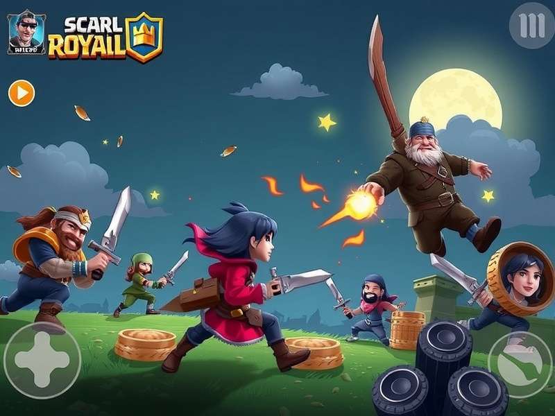 ScarFall The Royale Combat गेमप्ले स्क्रीनशॉट