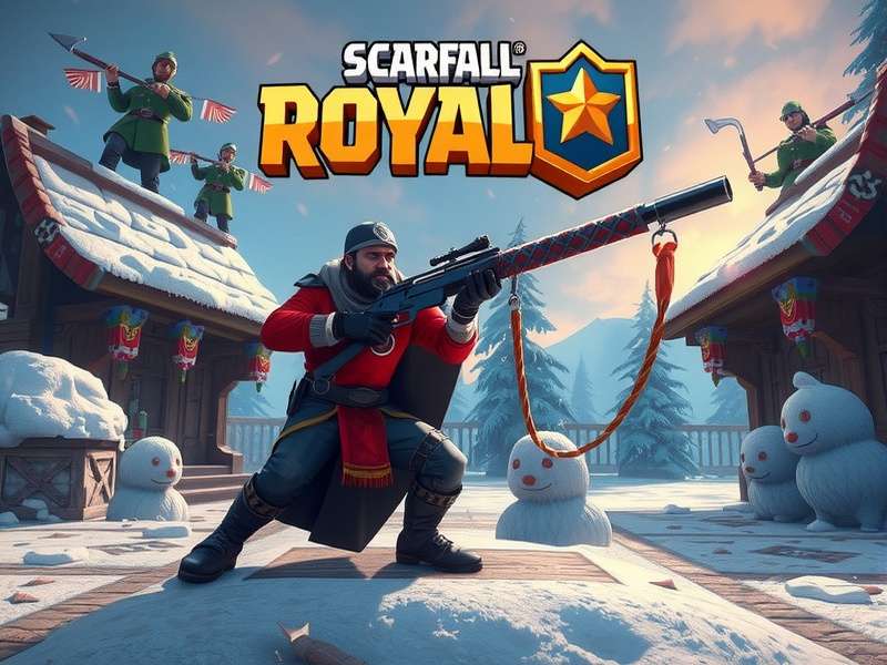 ScarFall The Royale Combat 2023 MOD गेमप्ले स्क्रीनशॉट