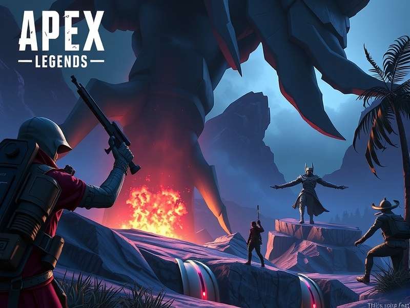 Apex Legends intense battle royale gameplay scene