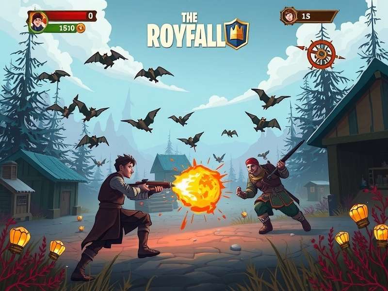 ScarFall The Royale Combat intense gameplay on mobile device from Play Store