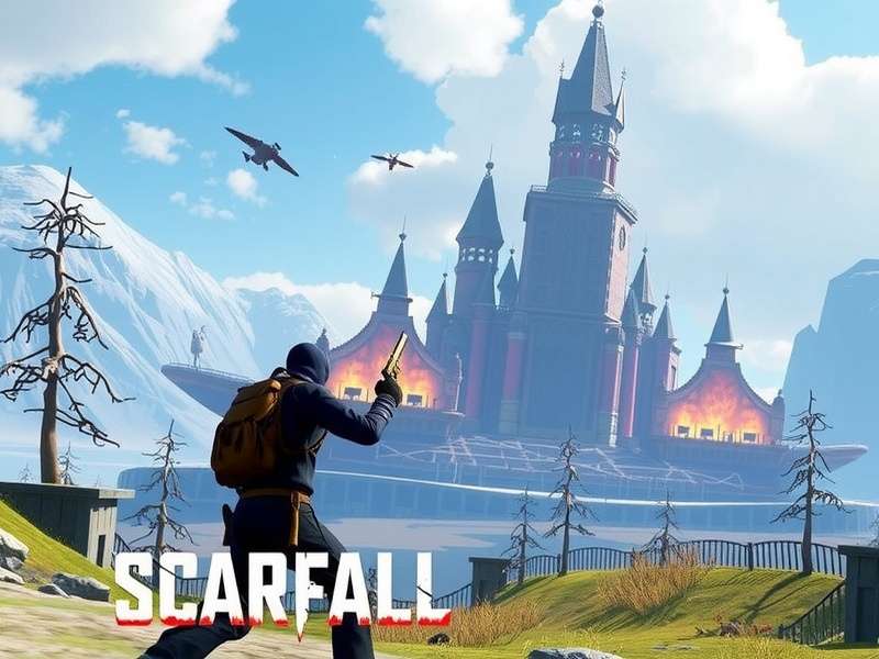 ScarFall The Royale Combat Gameplay on Mobile Screen