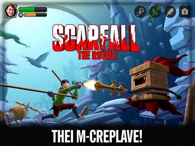 ScarFall The Royale Combat intense battle gameplay screenshot on mobile