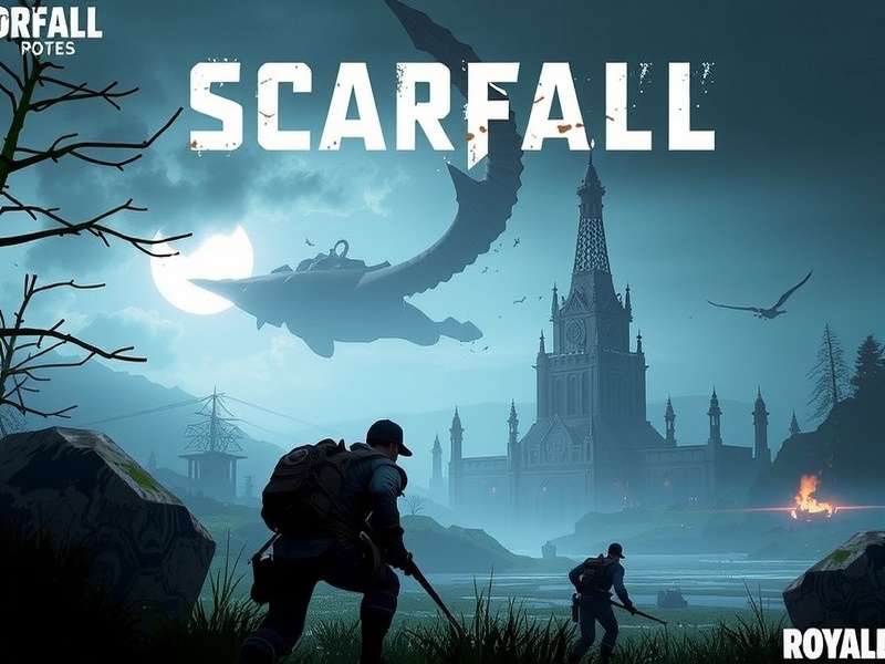 ScarFall The Royale Combat 2022 Offline Gameplay Screenshot showing intense combat