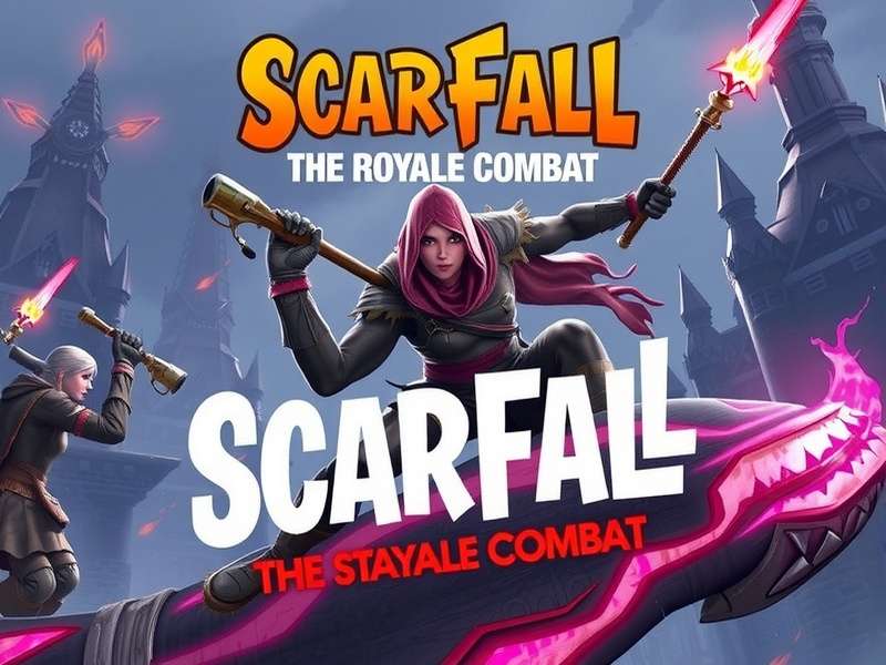 ScarFall The Royale Combat gameplay screenshot showing intense battle