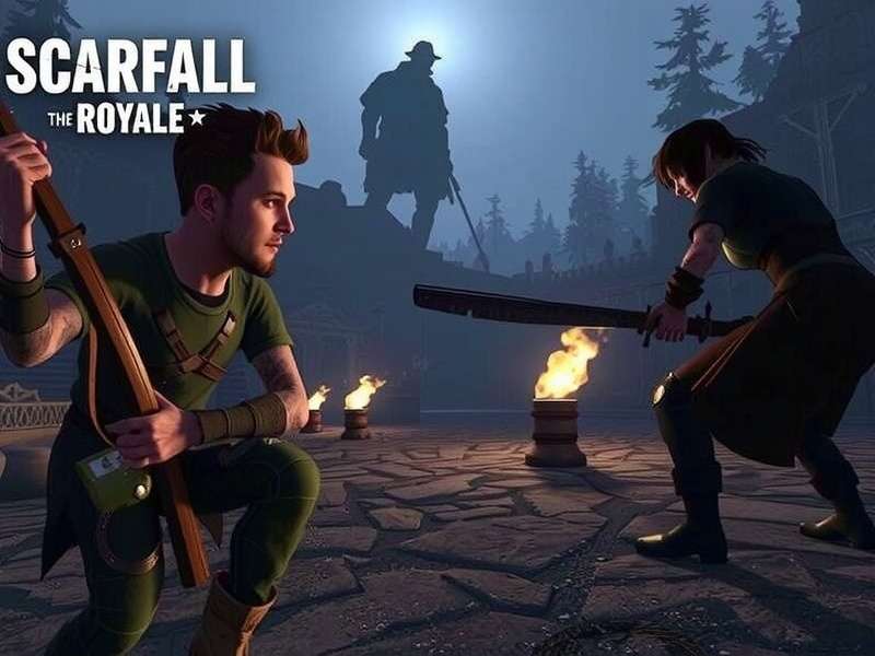 Scarfall The Royale Combat 2022 gameplay screenshot showing battle action