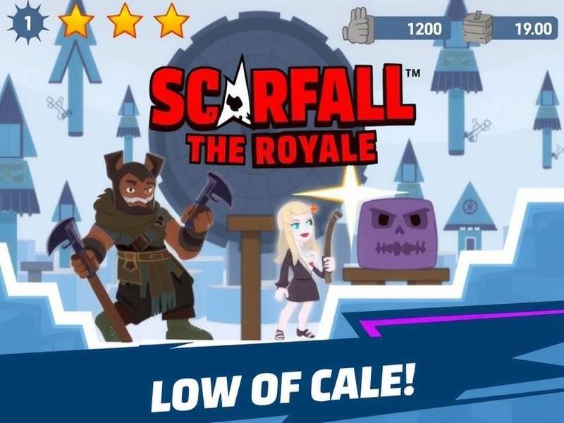 ScarFall The Royale Combat gameplay on a mobile phone