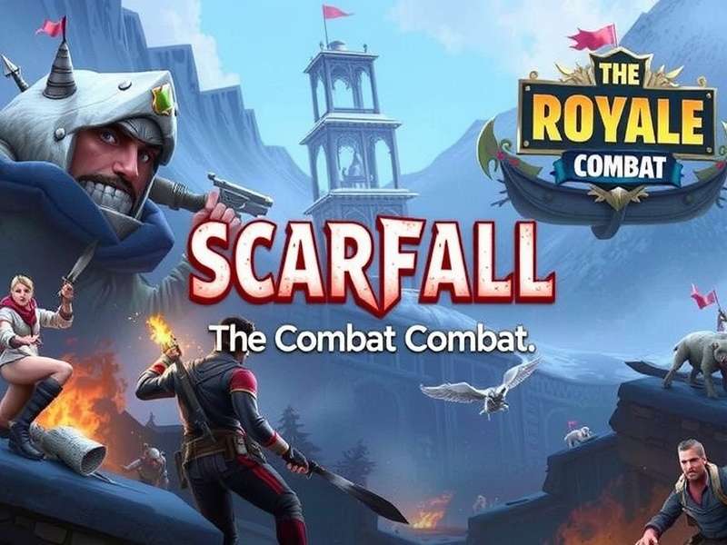 Scarfall The Royale Combat DLC showcase featuring new weapons and maps