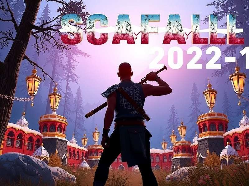 Scarfall The Royale Combat 2022 gameplay screenshot showing character in a desert map
