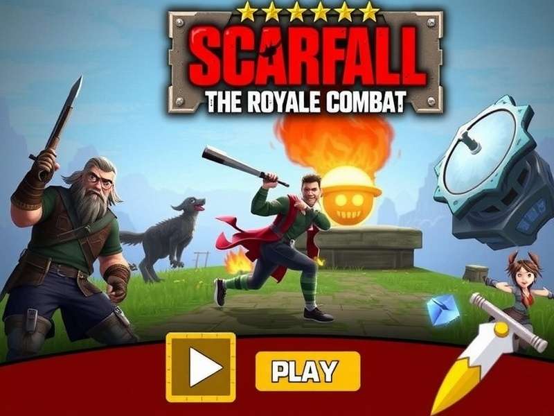 Scarfall The Royale Combat gameplay on mobile