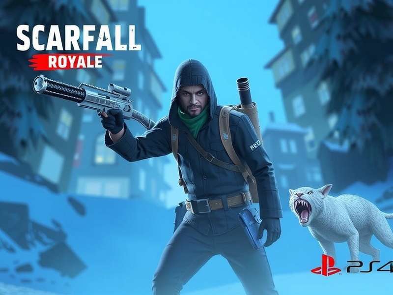 Exclusive screenshot of Scarfall The Royale Combat running on PlayStation 5, showing detailed graphics and action.