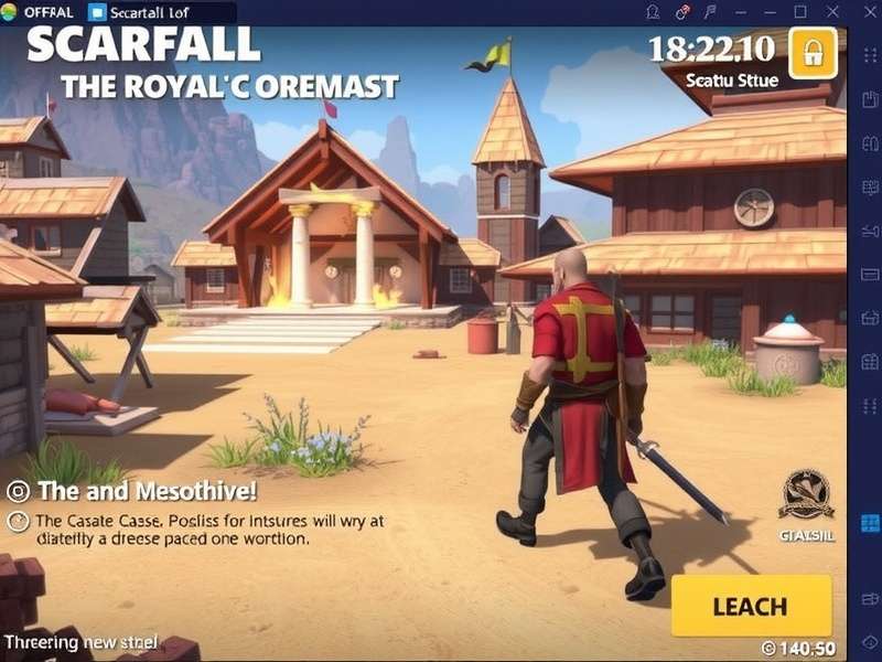 ScarFall The Royale Combat gameplay showing intense battle in urban environment