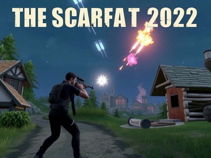 ScarFall The Royale Combat 2022 intense gameplay screenshot showing final circle combat