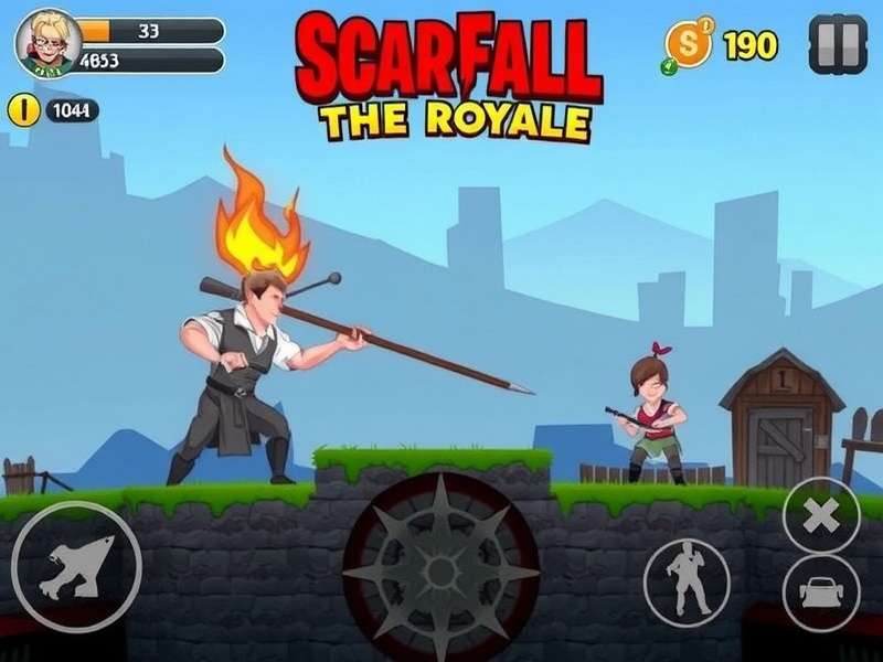 Scarfall The Royale Combat Android Gameplay Action Scene