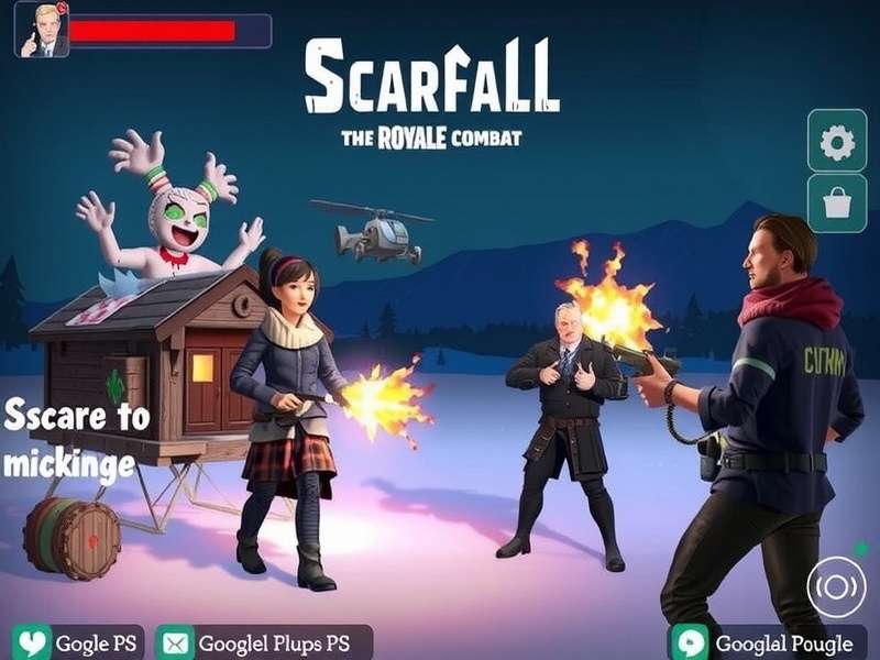 ScarFall The Royale Combat intense mobile gameplay action scene