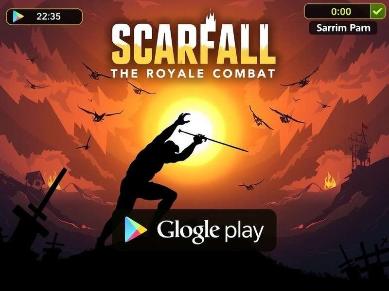 Scarfall The Royale Combat gameplay screenshot showing intense battle royale action