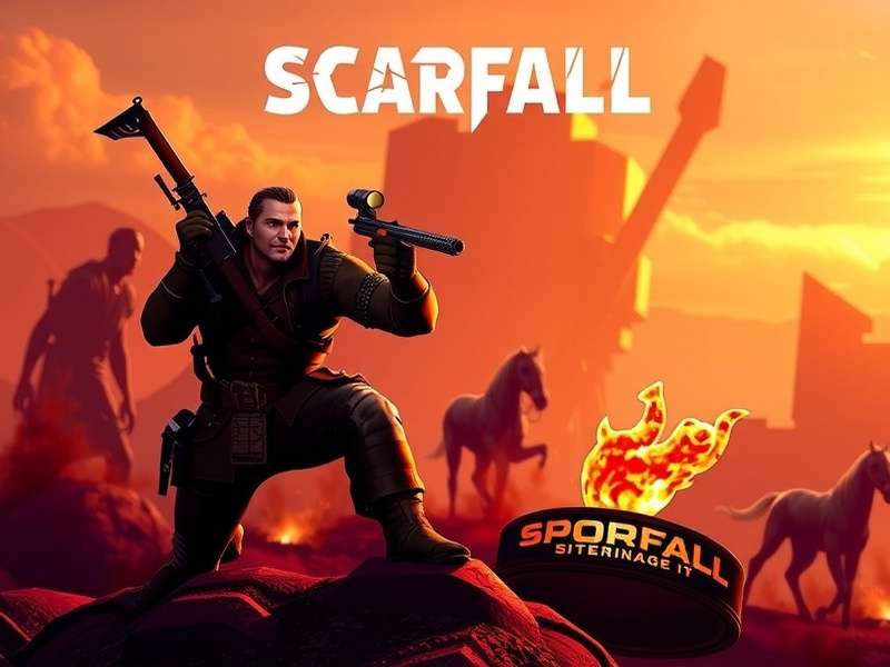 Scarfall The Royale Combat gameplay screenshot showing action