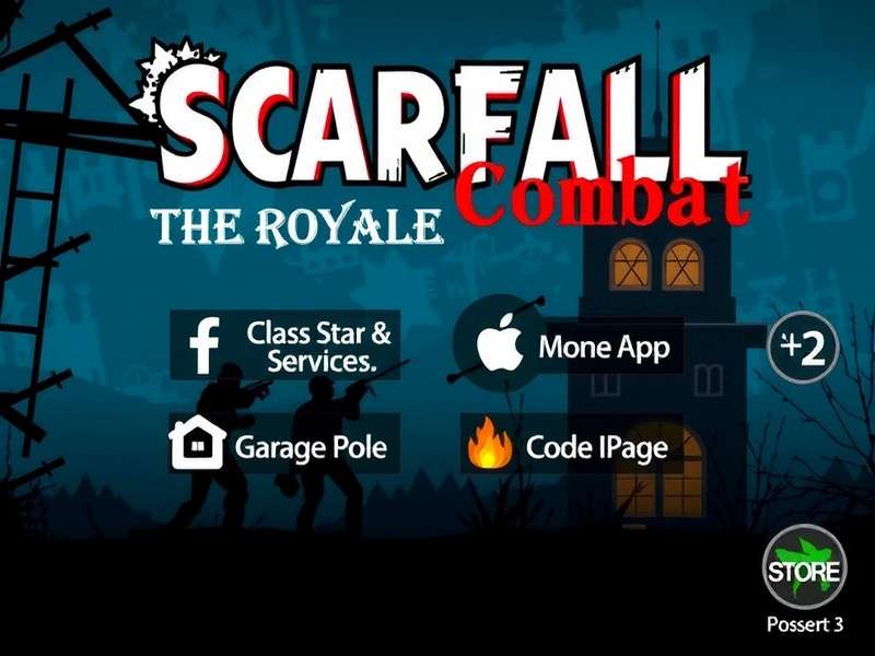 ScarFall The Royale Combat intense battle gameplay scene