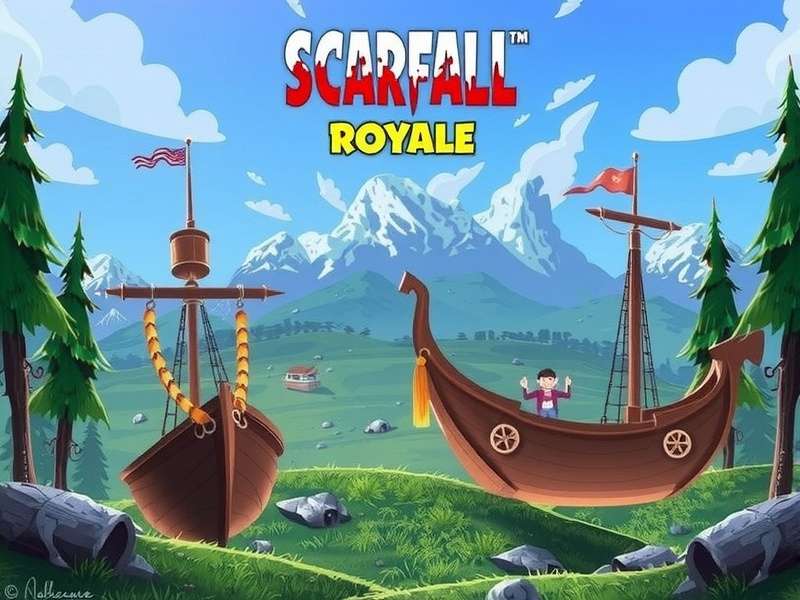 ScarFall The Royale Combat gameplay screenshot showing intense action