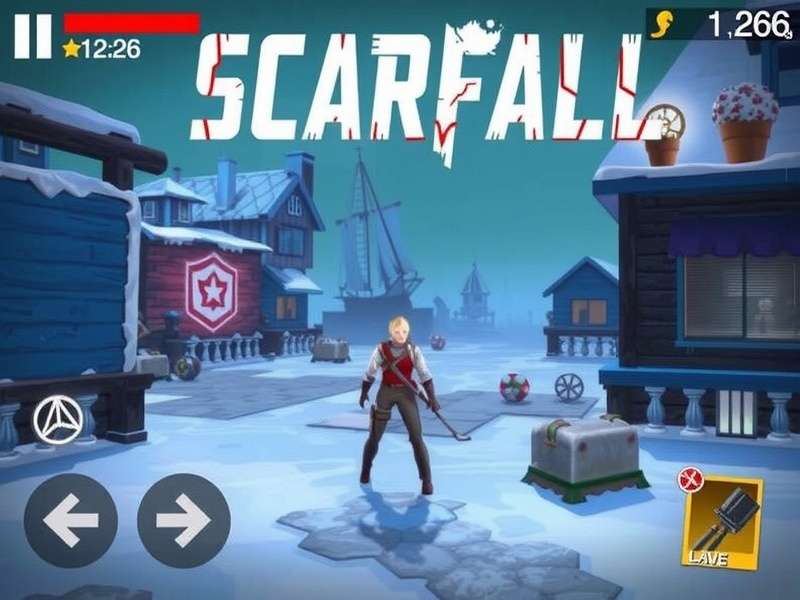 Scarfall The Royale Combat gameplay screenshot showing battle royale action with Indian players