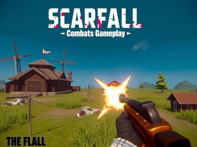 Scarfall The Royale Combat Gameplay 2025 Mod action scene with new weapons and Indian-themed map