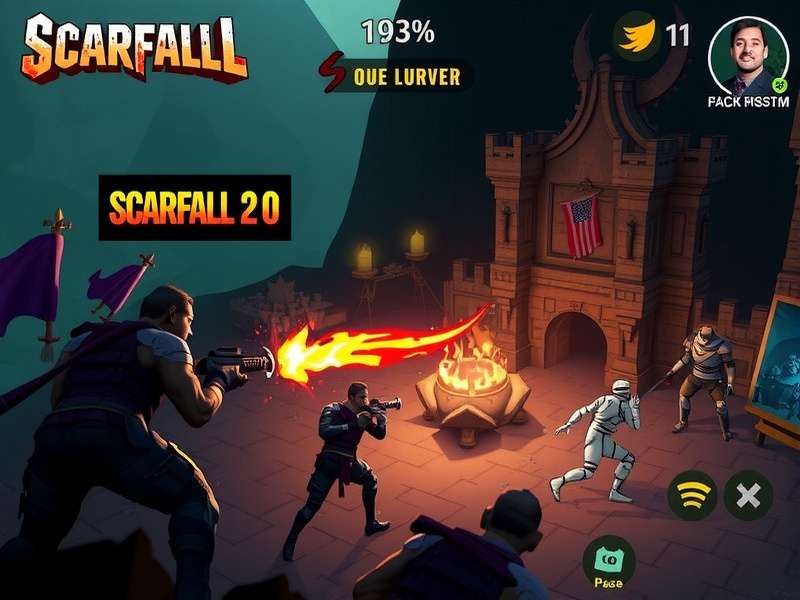 Scarfall 2 0 Vs Scarfall The Royale Combat comparison banner showing two battle royale versions side by side