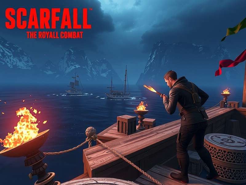 Scarfall The Royale Combat 2022 Gameplay — Hero banner showing battle royale action and exclusive guide content