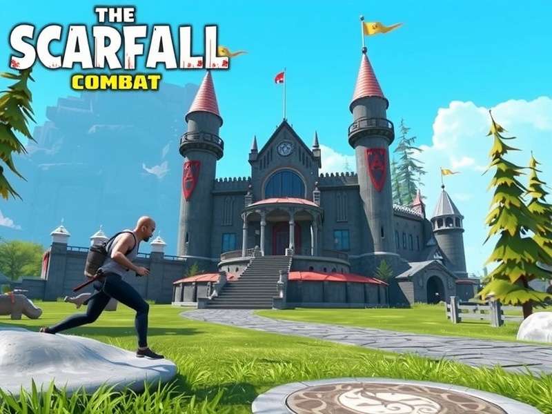 Scarfall The Royale Combat 2022 gameplay video match screenshot with UI and action