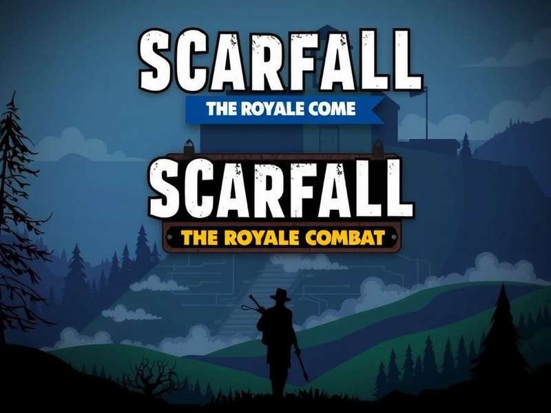 Scarfall The Royale Combat island battle royale map with weapons and vehicles