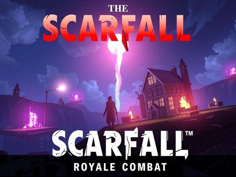 Scarfall The Royale Combat loot path strategy map with hot drop zones