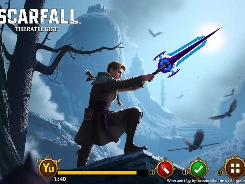 ScarFall The Royale Combat gameplay banner showing battle royale action