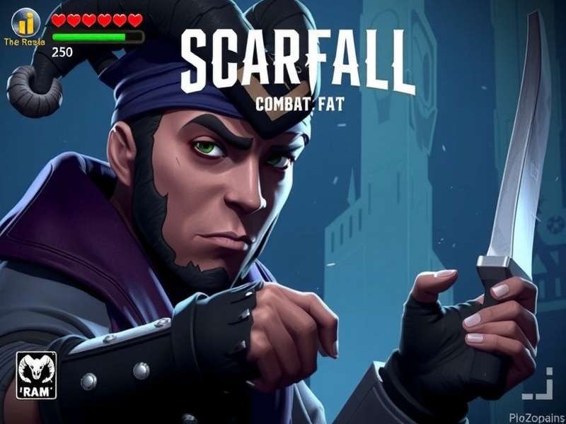 Scarfall The Royale Combat 2GB RAM gameplay screenshot showing battle royale action with optimized performance on low-end devices